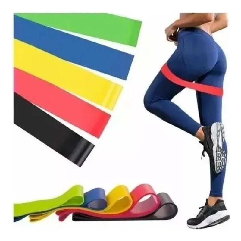 Set de Bandas Elásticas de Resistencia para Ejercicio y Fisioterapia