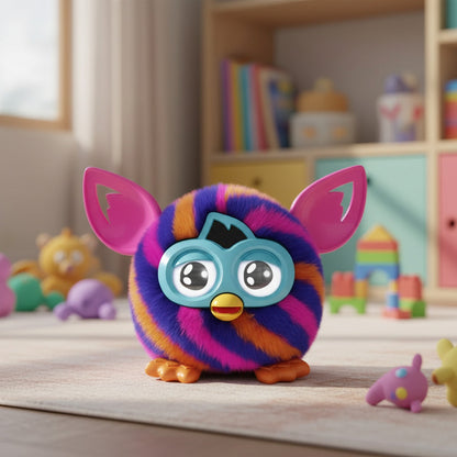 Mascota Virtual Furby Naranja y Azul Juguete Interactivo