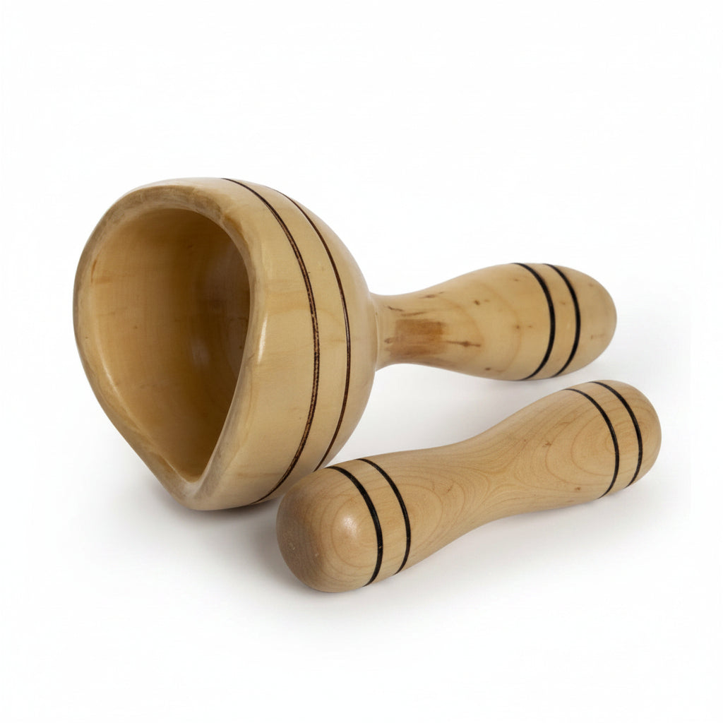 Kit De Maderoterapia Copa Sueca Y Tabla Moldeadora Madera Madera