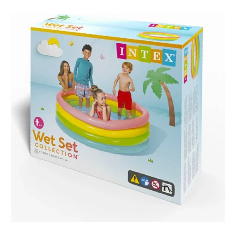Piscina inflable para niños 168 x 46 cm