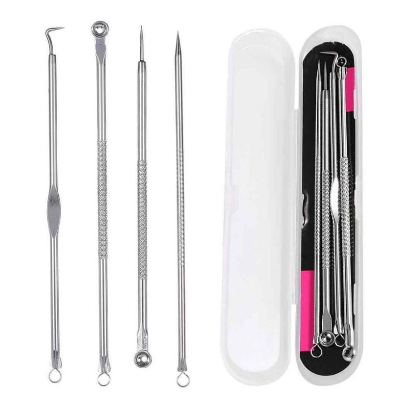 Extractor de Puntos Negros y Espinillas - Kit Manual de 4 Piezas