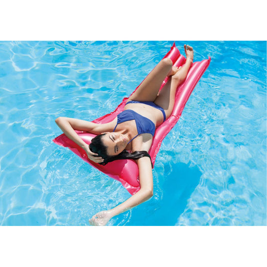 Colchoneta Inflable Para Piscina Rosa 1.83x69cm