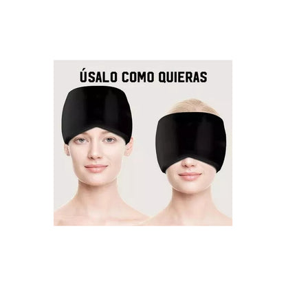 Gorro de Gel Frío y Calor para Alivio de Migraña y Estrés