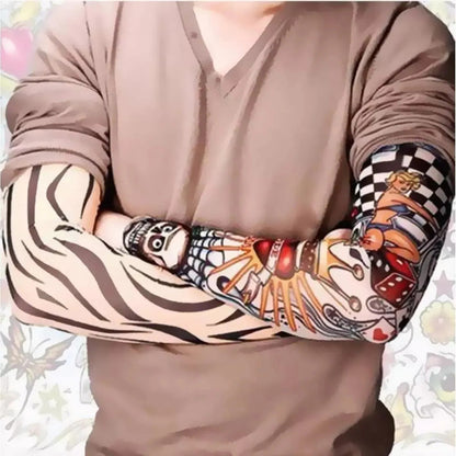 Mangas Protectoras con Diseño de Tatuaje para Ciclismo y Motociclismo