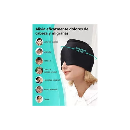 Gorro de Gel Frío y Calor para Alivio de Migraña y Estrés