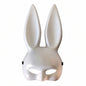 Antifaz Conejo Cosplay Halloween Unisex Blanco Blanco