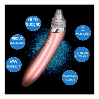 Extractor de puntos negros y limpiador de succión + esponijlla silicona (obsequio)