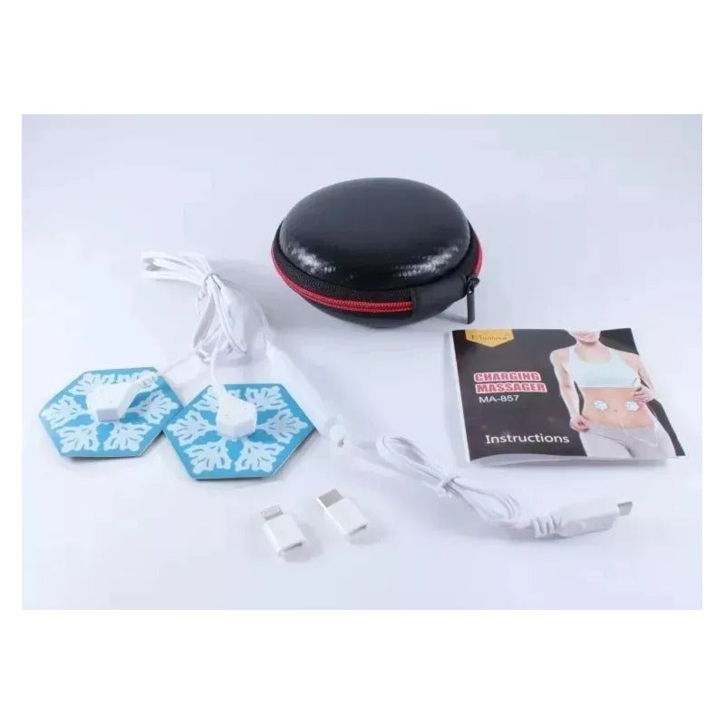 Masajeador Eléctrico Corporal con Tecnología EMS y 2 Electrodos