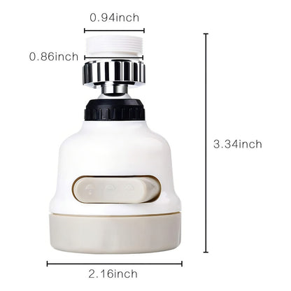 Grifo Ahorrador Gira 360° con 3 Flujos de Agua Purificada