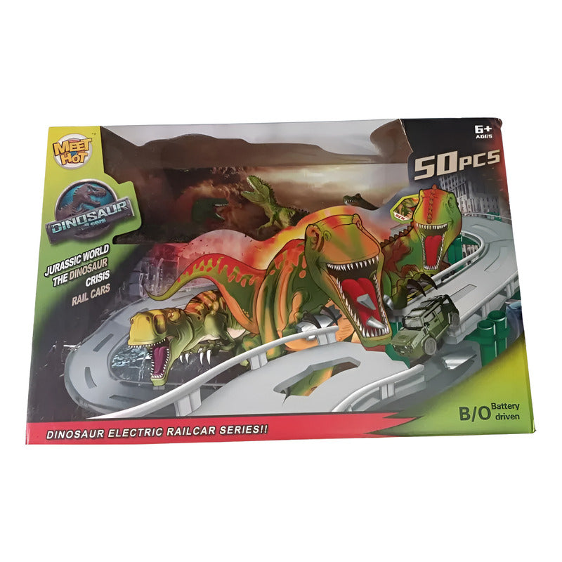 Pista Dinosaurio T Rex Veloz Wheels HM-008 - 50 Piezas