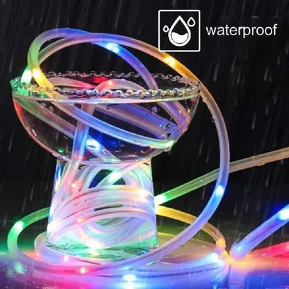 Manguera Solar de Navidad 100 LEDs 10 Metros Multicolor