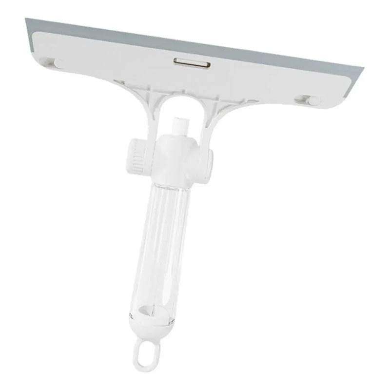 Limpiavidrios Manual con Rociador Integrado - Blanco