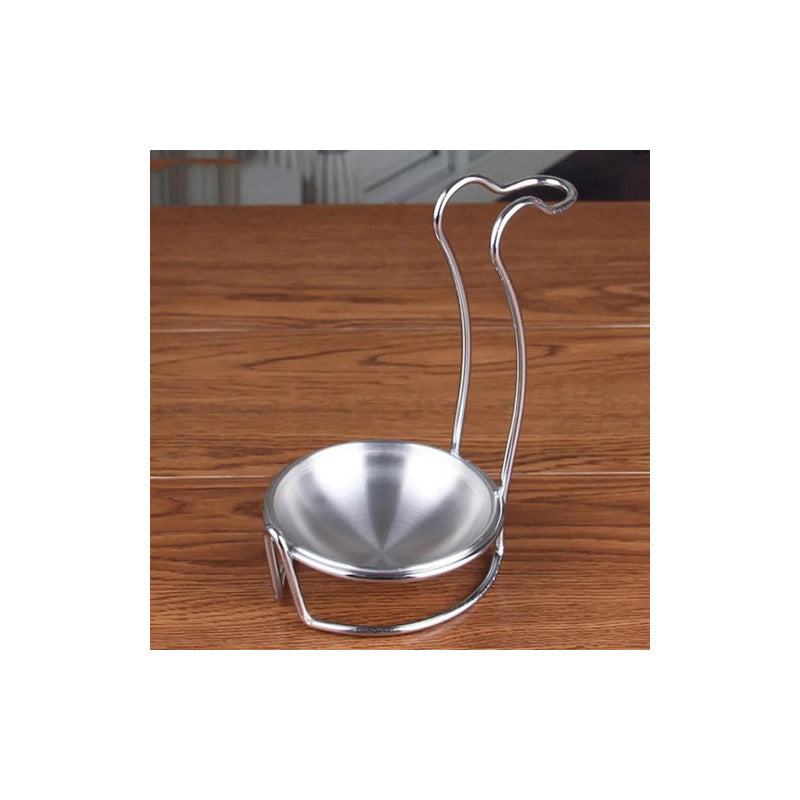 Soporte Escurridor de Cubiertos de Acero Inoxidable Plateado