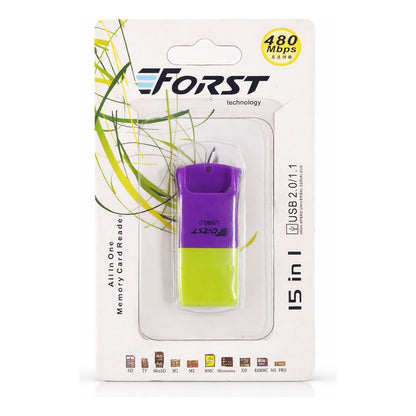 Lector de Tarjetas Multifuncional 15 en 1 USB 2.0