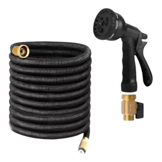 Manguera Expandible Flexible 37 Metros con Pistola de Riego