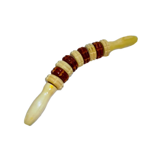 Rodillo Curvo de Madera para Masaje de Bienestar