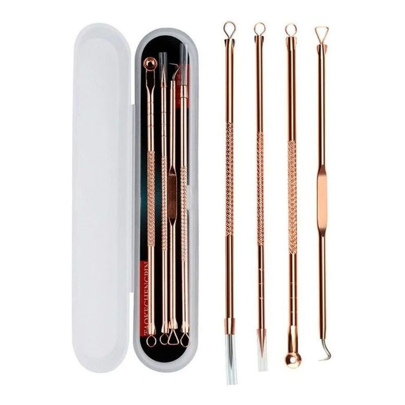 Extractor de Puntos Negros y Espinillas - Kit Manual de 4 Piezas