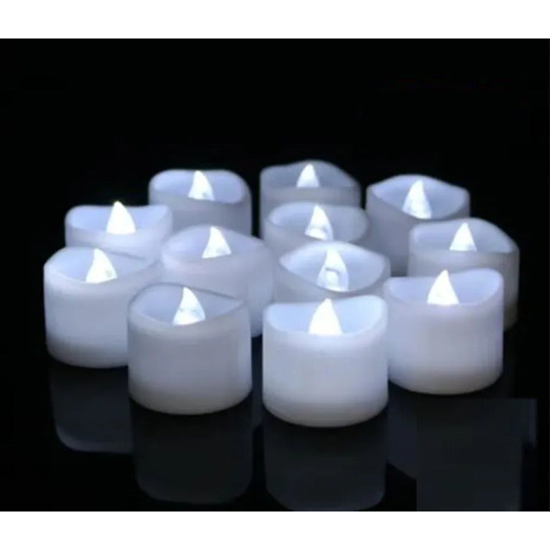 Velas LED Decorativas Pequeñas para Fiestas y Bodas - 24 Unidades