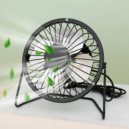 Mini Ventilador Portátil USB para Oficina Personal Negro