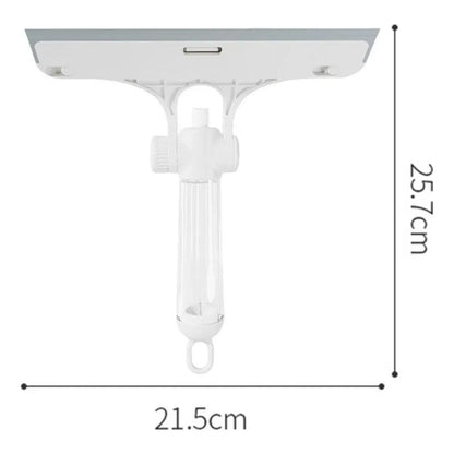 Limpiavidrios Manual con Rociador Integrado - Blanco