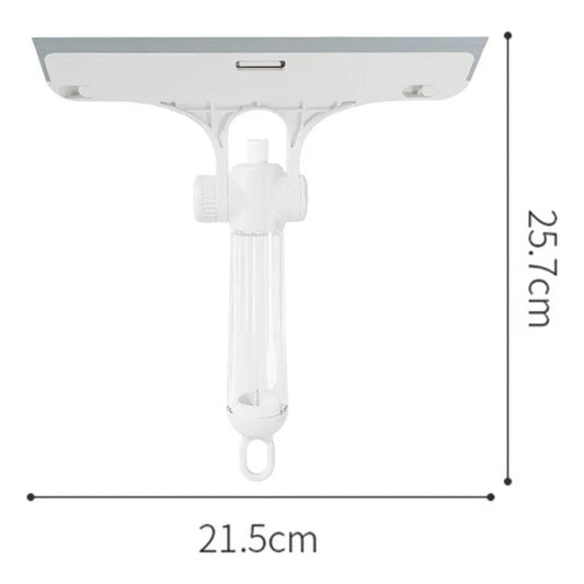 Limpiavidrios Manual con Rociador Integrado - Blanco