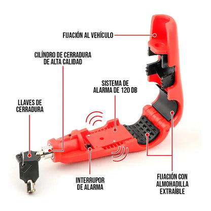 Candado de Manillar con Alarma para Moto MX03-267