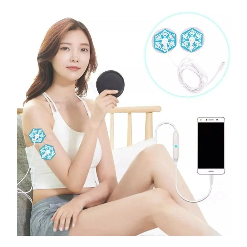 Masajeador Eléctrico Corporal con Tecnología EMS y 2 Electrodos