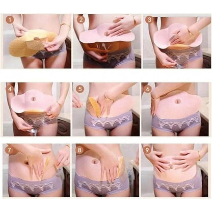 Parches Corporales para Bienestar y Cuidado del Abdomen x5