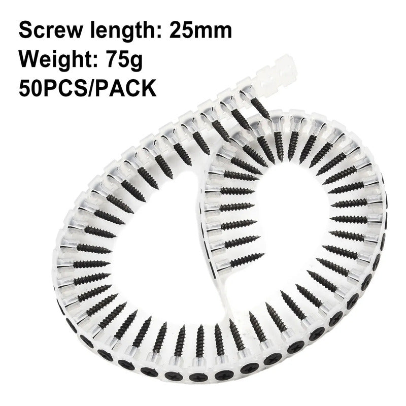 Tornillos en Cinta para Drywall 25mm Automático X100 Und