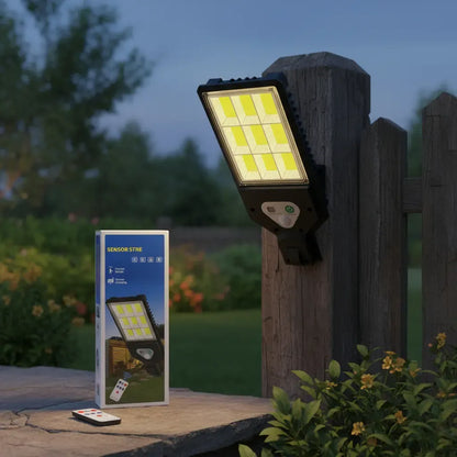Lámpara Solar LED Exterior con Sensor y Control Remoto