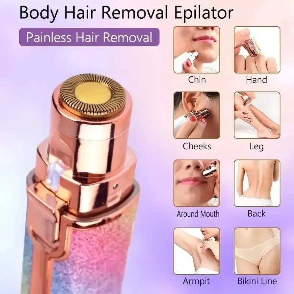 Depiladora Facial Inalambrica Recargable 2 En 1 Para Cejas