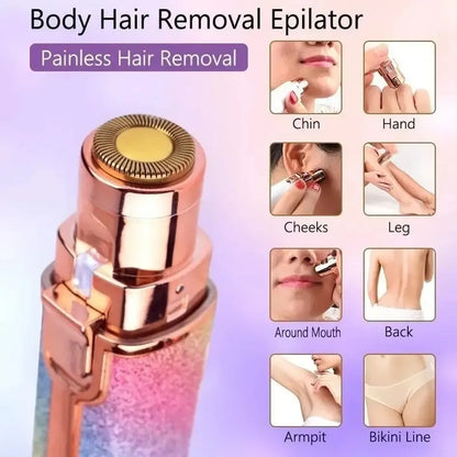Depiladora Facial Inalambrica Recargable 2 En 1 Para Cejas