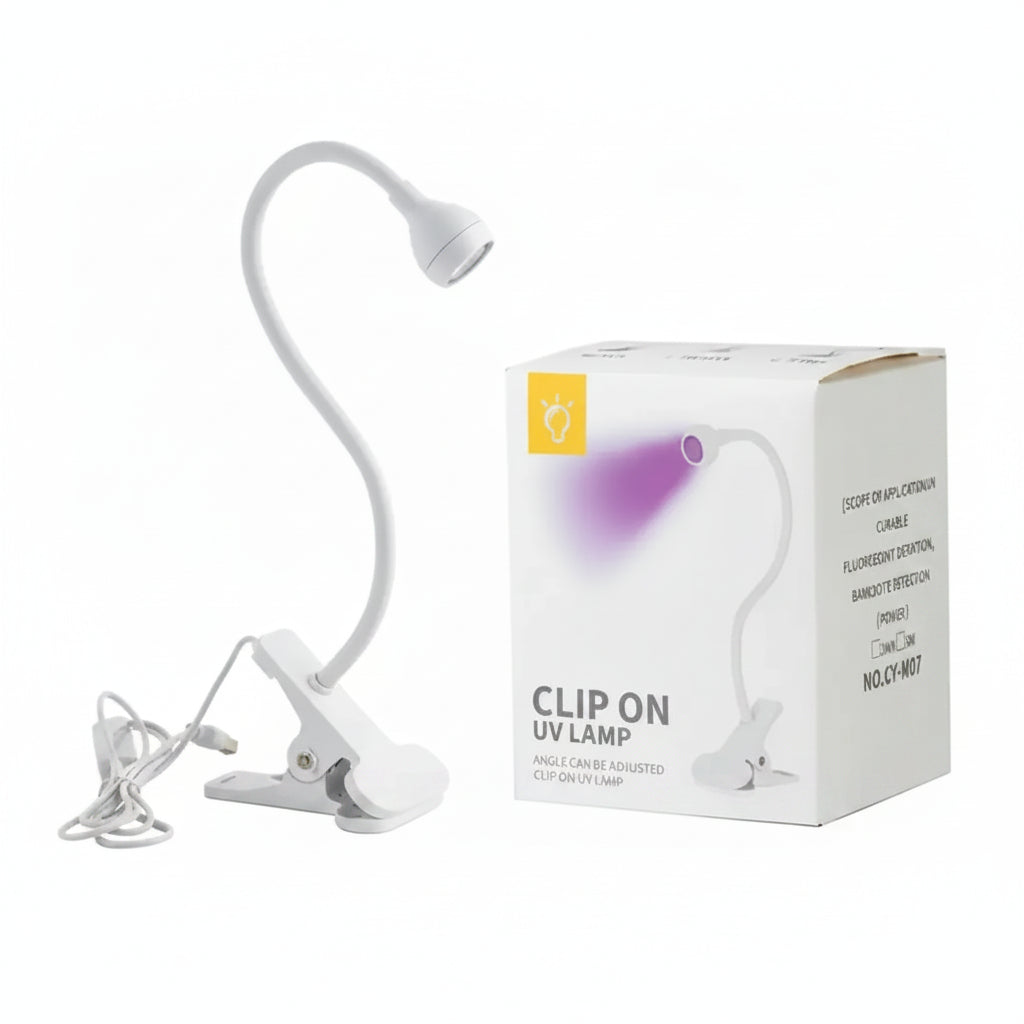 Lámpara Uv Para Uñas Press On Con Clip Flexible Usb