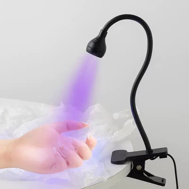 Lámpara Uv Para Uñas Press On Con Clip Flexible Usb
