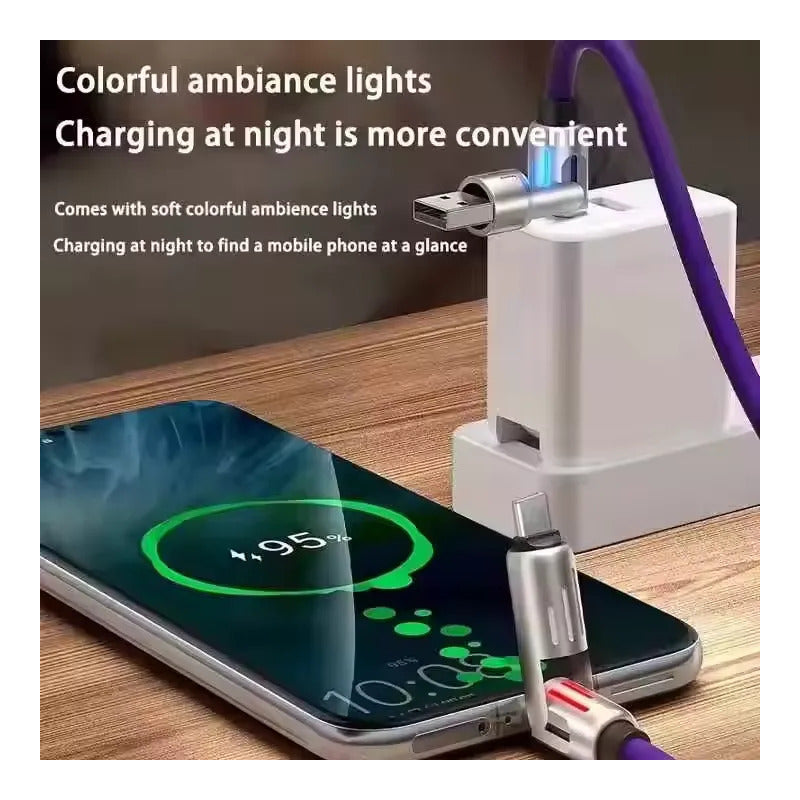 Cable de Carga 4 en 1 USB-A USB-C Lightning y Micro USB – 1 Metro
