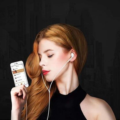 Audífonos Alámbricos 3.5 mm con Micrófono y Control de Volumen – 1,2 m