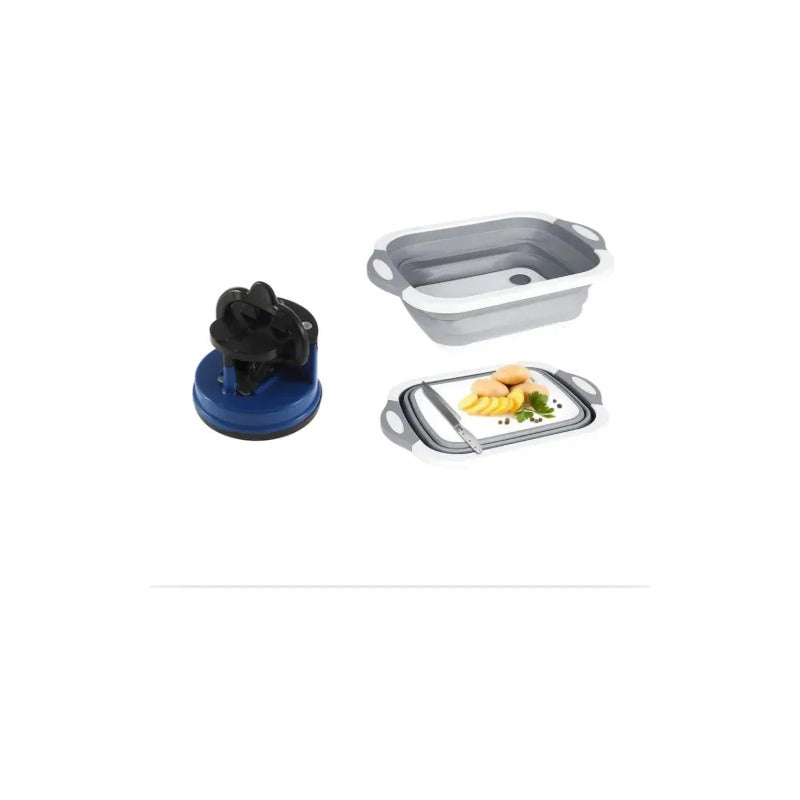 Afilador de Cuchillos y Tabla para Picar Plegable