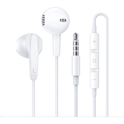 Audífonos Alámbricos 3.5 mm con Micrófono y Control de Volumen – 1,2 m