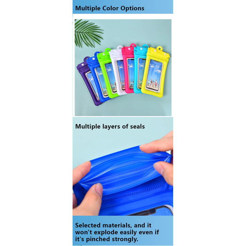 Funda Impermeable para Celular con Cordón – Domiciliarios, Playa y Piscina