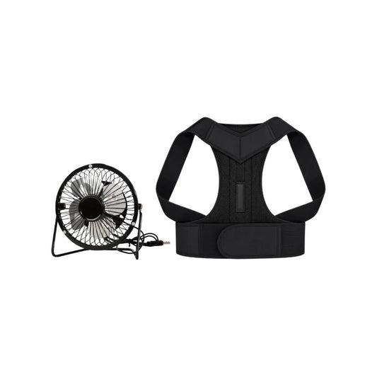 Mini Ventilador USB y Corrector de Postura