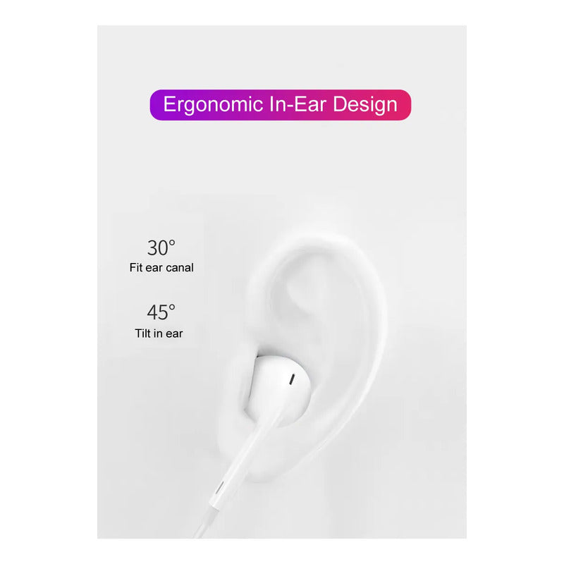 Audífonos Alámbricos 3.5 mm con Micrófono y Control de Volumen – 1,2 m