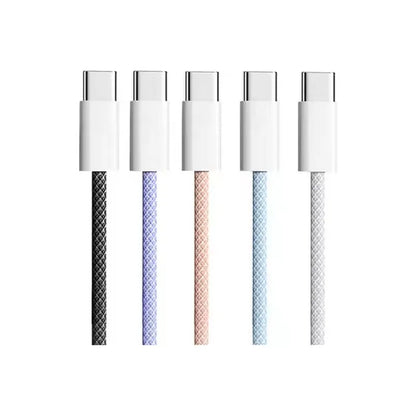 Cable USB-C a USB-C 60W Carga Rápida PD Trenzado en Nylon