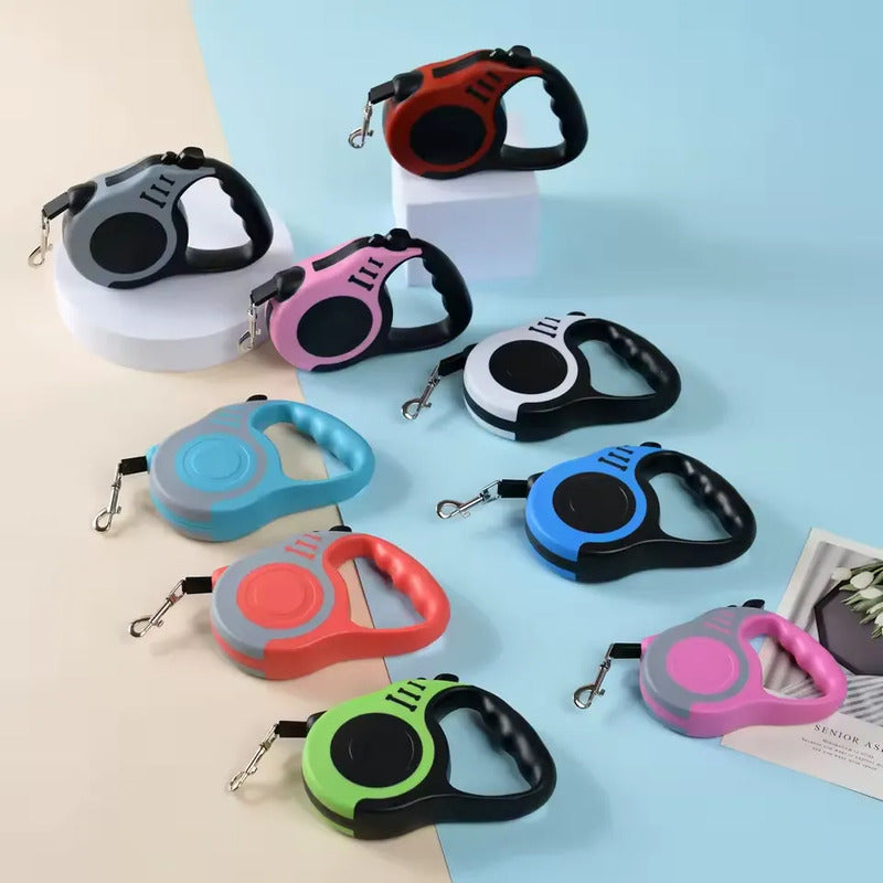 Correa Retráctil Automática para Perros y Gatos 5M