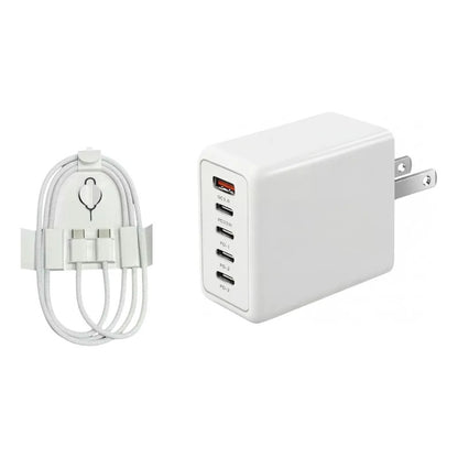 Cargador Multipuerto 5 en 1 + Cable USB-C a USB-C de 1 Metro