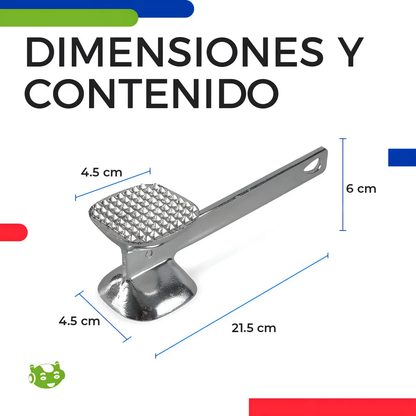 Ablandador de Carne Martillo Profesional para Cocina