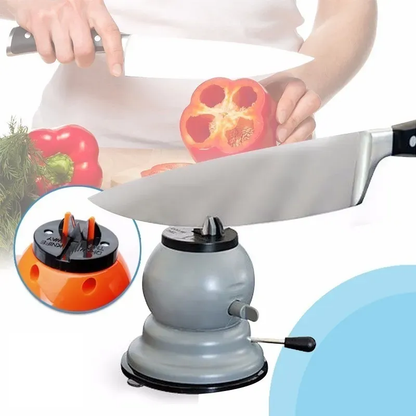 Afilador de Cuchillos Compacto con Base de Succión