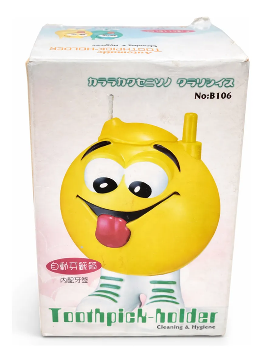 Dispensador De Palillos Amarillo - Diseño Divertido y Práctico