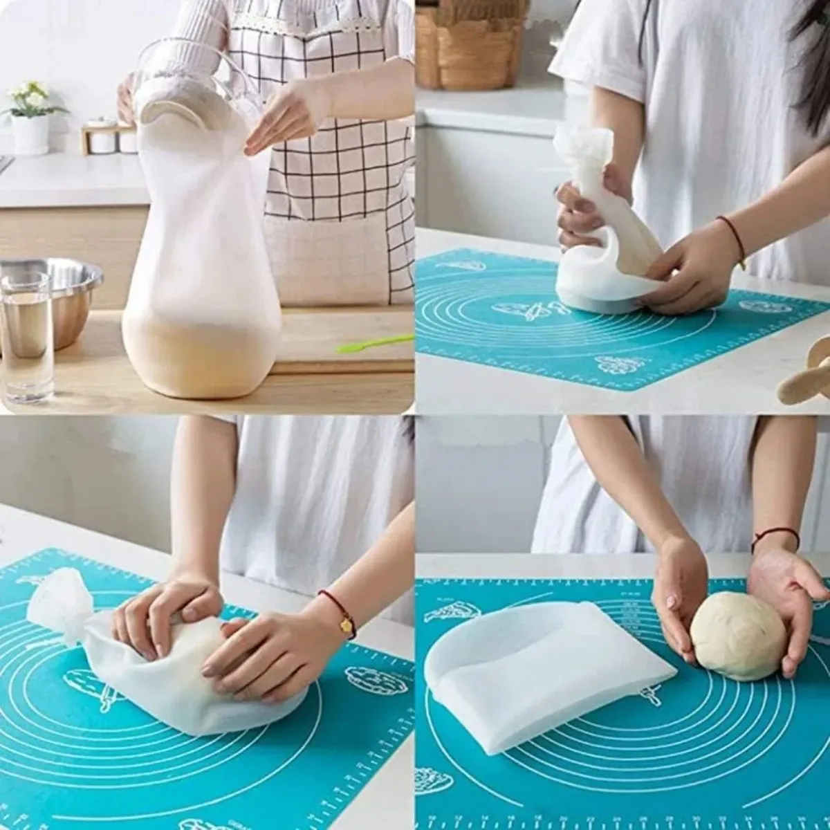 Bolsa De Amasado Silicona Reutilizable para Tu Cocina