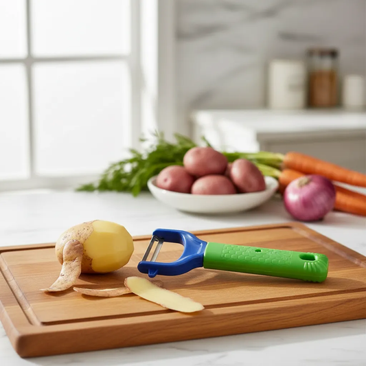Pelador de Papas y Verduras Ergonómico de Plástico