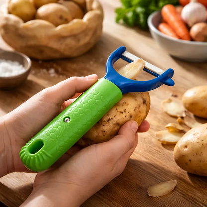 Pelador de Papas y Verduras Ergonómico de Plástico
